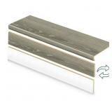 Sterling Oak Vinyl Stair Tread Kit with Riser