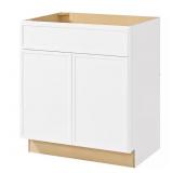$256 Hampton Bay Leyton Bath Sink Base, White