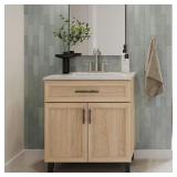 $399 Cranwood Vanity 30.5W Sandstone w/ Marble Top