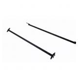 Black Adjustable Bedframe Rails with Hooks