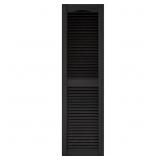 15x55 Louvered Exterior Shutters #002 Black