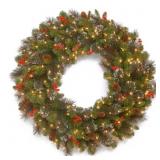 Crestwood Spruce 36 in. Wreath with Lights