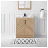 $349 Glacier Bay Huckleberry Vanity, Weathered Tan