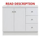 $439 Bannister Bath Vanity, 42.5"W x 18.8"D, White