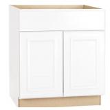 $239 Hampton Bay 30x24x34.5 Base Cabinet White