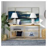 $168 Alexis 64 in. Brass Glass Console Table