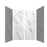$669 1 lot (1) Carrara 30x84 in Shower Wall Set, 2