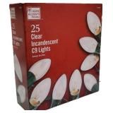 25 C9 Lights 24 Ft. Lighted Length Clear