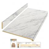 $195 6 ft White Laminate Countertop Kit