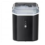 $176 8.66in. 33 lb Portable Ice Maker Black