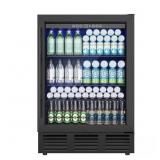 $500 24 in. Single Zone Beverage Cooler, Black
