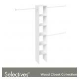 Selectives 12 in. W Tower Wall Mount 6-Shelf
