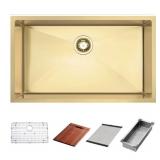 HIGOLD 30" L Workstation Undermount Sink 16G