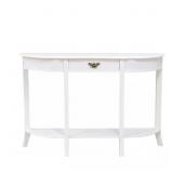 $158 White 48in Rectangle Wood Console Table