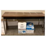 Metal legs Table with Wood Top