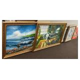 2 Framed Wall Paintings/2-Framed Print/Canvas Art