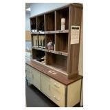 $147 1bLot of 1-Lane Bookcase, /1-Metal Credenza C