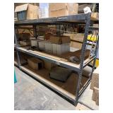 8ft x 3ft x 6ft(h) metal rack w/wood decking