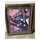 FRAMED POOL PRINT, 36x29 frame