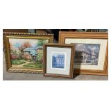 1 Lot of 1-Paited wall Art./2-Pictures Wall Decor