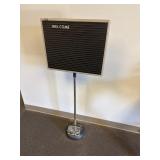 20x16 Lobby sign, magnetic w/ letters