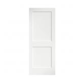 $294 36x80x1-3/8 Shaker White Primed 2-Panel Door