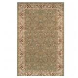 Heritage Green 5 ft. x 8 ft. Floral Rug