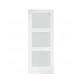 $328 32 in. x 84 in. Frosted Glass Barn Door Slab