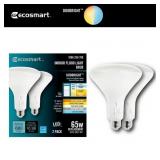 1 Lot of 4-EcoSmart 65W BR30 LED Flood 2-Pack