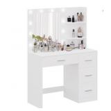 $199 Makeup Vanity Table With Lighted Mirror