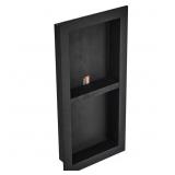 Shower Niche Triple Shelf Organizer, Black