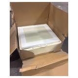 Cr me Pull Up Lid Storage Ottoman