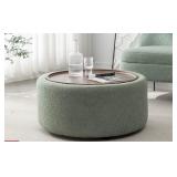 $183 Bryonie Round Cocktail Ottoman With Storage
