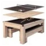 $1300 Atomic Hampton 3-in-1 Tan Table - Billiards