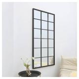 Decorative Rectangle Metal Wall Mirror - 55x28in