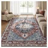 $296 Autavia Area Rug, Non-Slip, 8x10 Rectangle