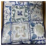 BLUE MICROFIBER 3 PEICE DUVET COVER SET (KING)