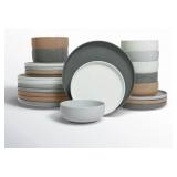Famiware 24-Piece Stoneware Dinnerware Set for 8