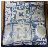 BLUE MICROFIBER 3 PEICE DUVET COVER SET (KING)