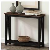 Choo Choo Console Table with Shelf, Black