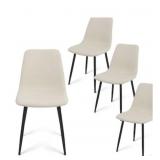1 Lot of (4) Bingo Chairs in Gold & Beige