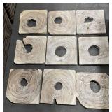 $415 Hand Made Rustic Abstract Wall Decor on Solid