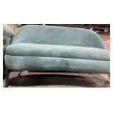 $444 Velvet Curved Loveseat