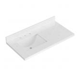 $551 42 in Carrara White Quartz Vanity Top