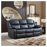 $700 163.1 lbs 80" Wide Leather Manual Recliner So