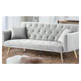 $217 0 lbs Modern Velvet Sleeper Sofa 71.65" Uphol