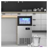 $439 130 Lb Stainless Ice Maker: Counter/Free