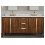 $1933 Klemenc 72" Double Sinks Vanity Noir
