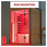 $3900 Woodbridge Infrared 2-Person Sauna with LED