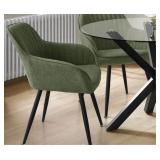 $247 Adella Upholstered Dining Chairs with Arm (2)
